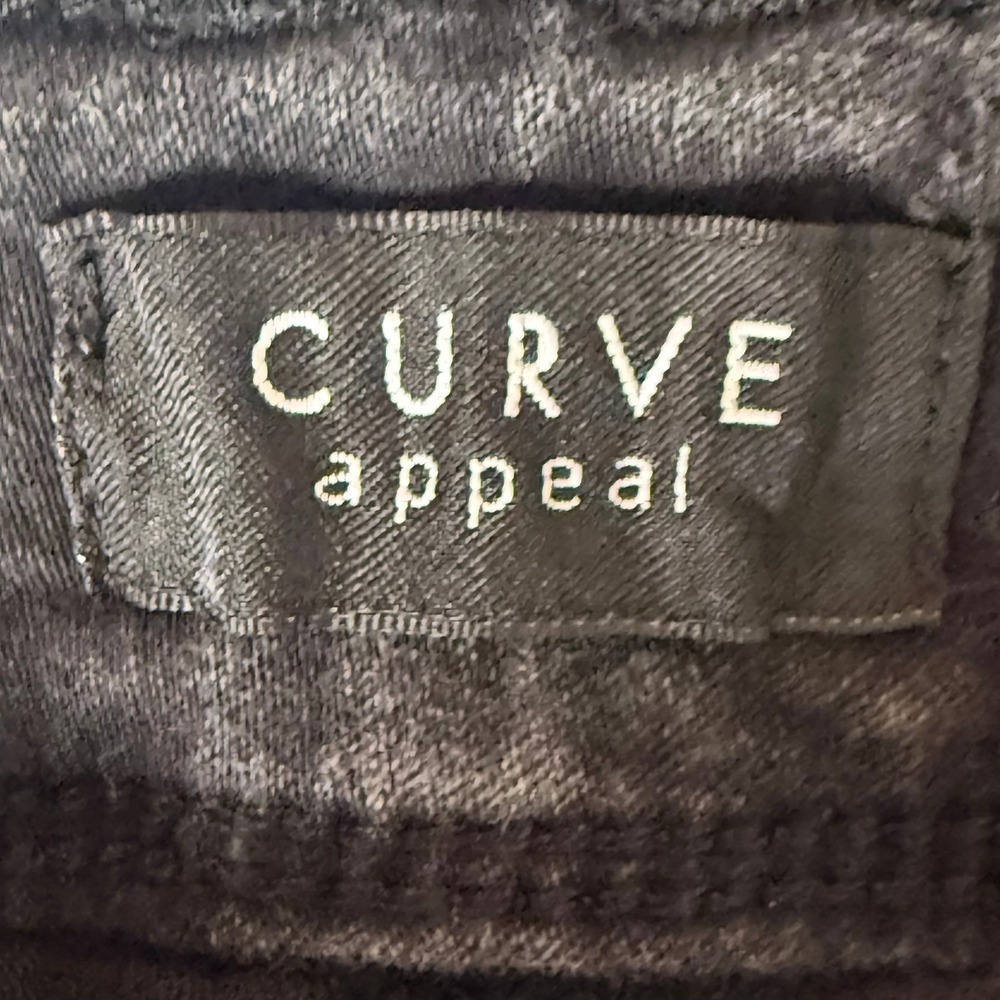 Curve Appeal Jeans Womens 6 28 Charcoal Black Curve Creator High Rise Boot Cut - Picture 5 of 16